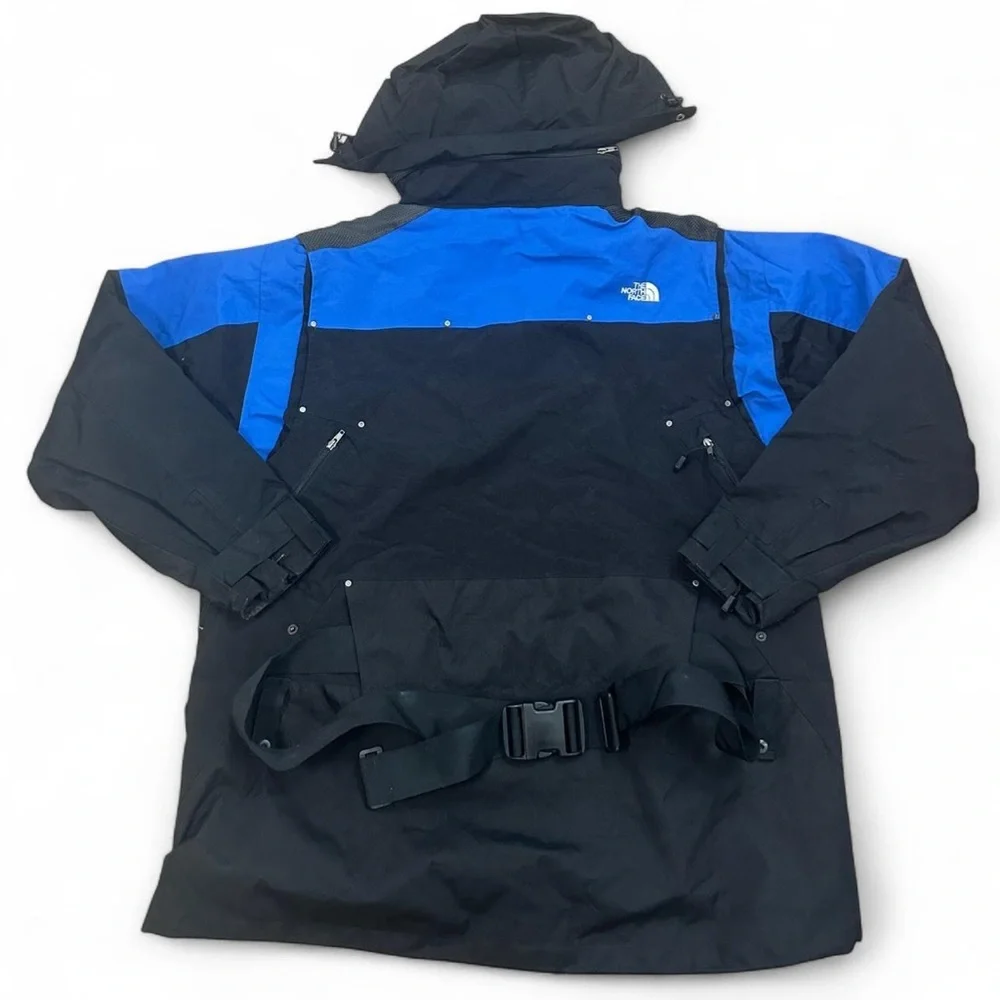 The North Face Men’s‎ Vintage Blue Black Steep Tech 800 Hooded Jacket Size 3XL